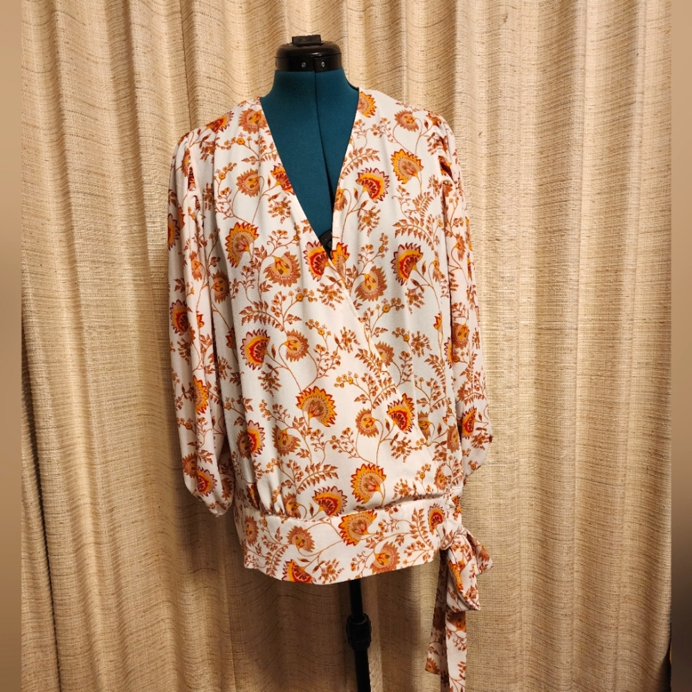 NWT 1. State Floral Blouse
